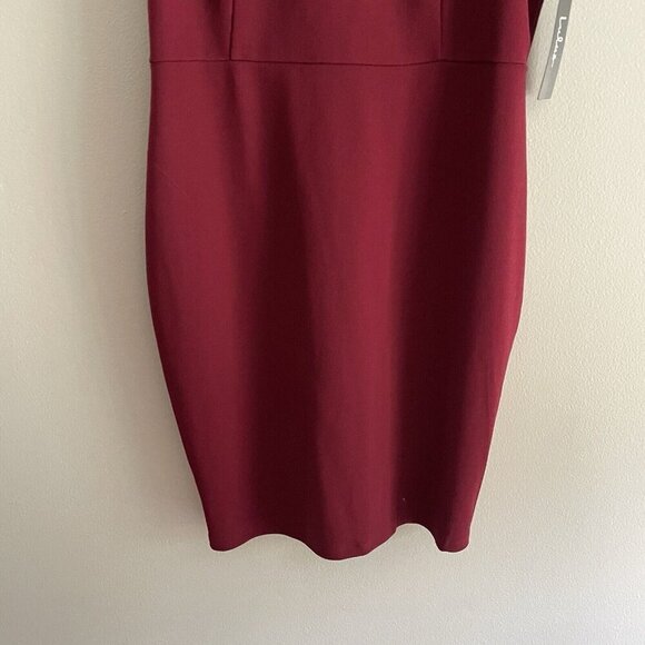Lulus Women M Burgundy Come Alive Lace Sleeveless Bodycon Mini Dress NWT - Picture 4 of 12